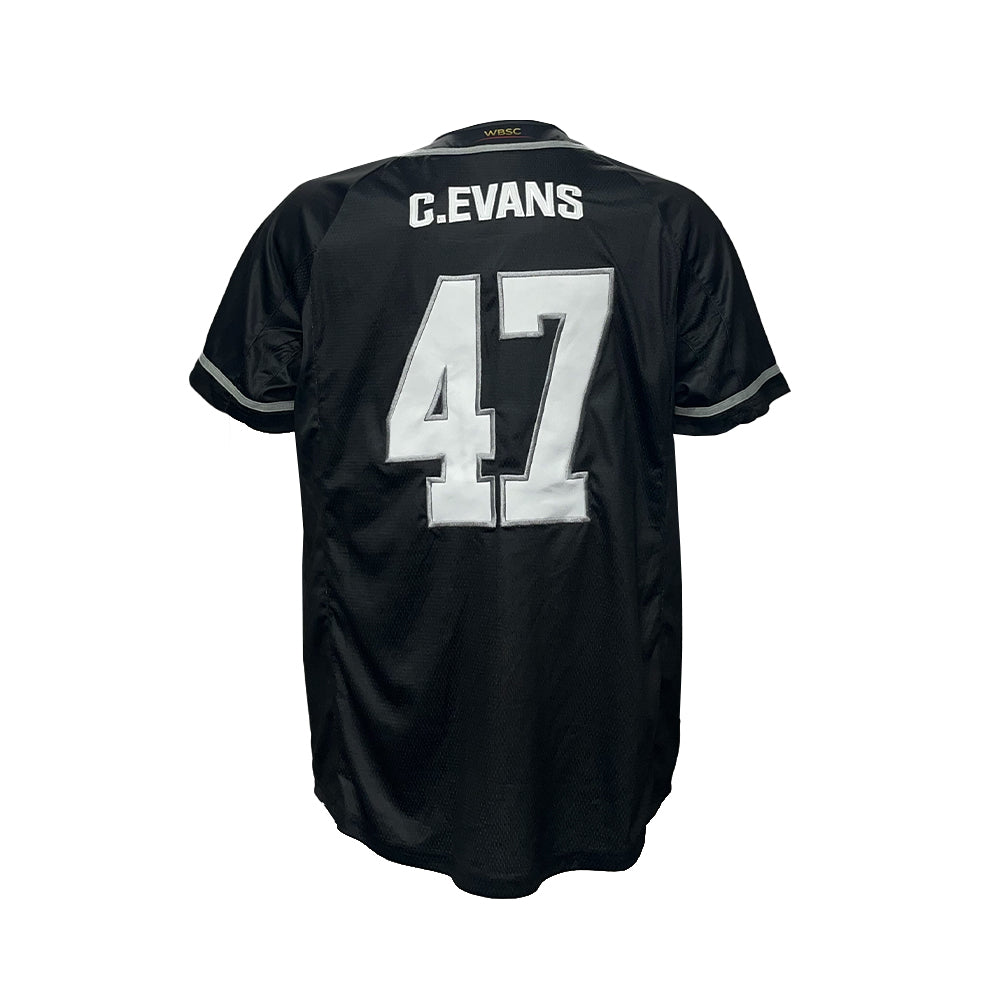 2025 Black Sox Tackle Twill Pro Cut Full Button Down Softball & Baseball Jersey