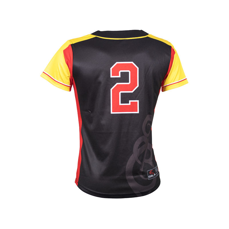 Waikato Sublimated Softball & Baseball '2-Button' Woman's Jersey