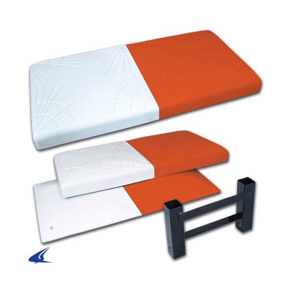 CHAMPRO Juego de 3 bases de goma moldeadas Pro Style para béisbol y CHAMPRO Juego de 3 bases de goma moldeadas Pro Style para béisbol y