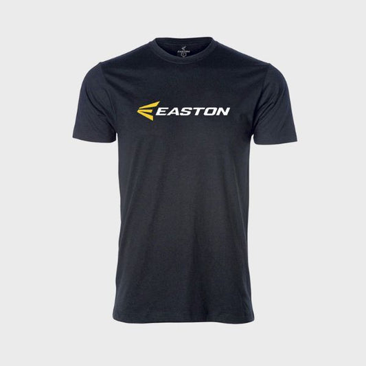 Easton Linear Logo Tee Black/Yellow