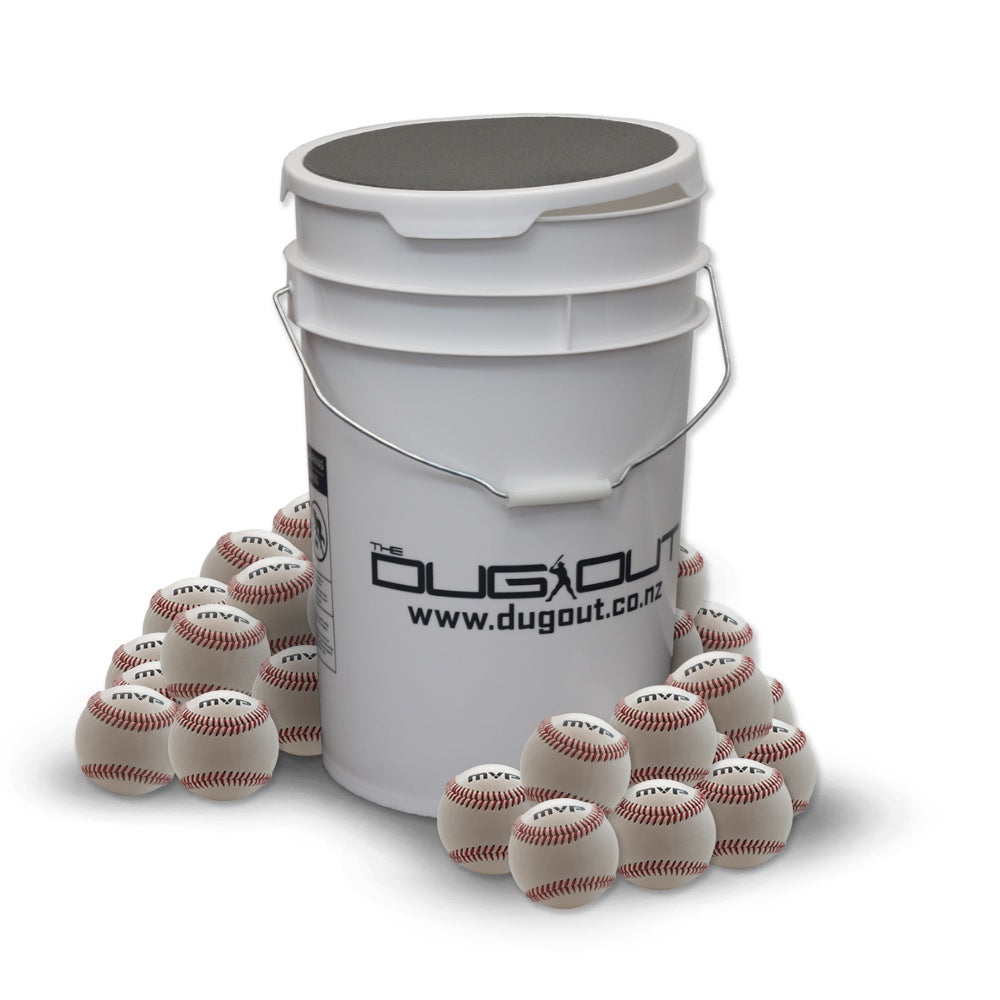 Dugout Bucket with 36 Tango Baseballs