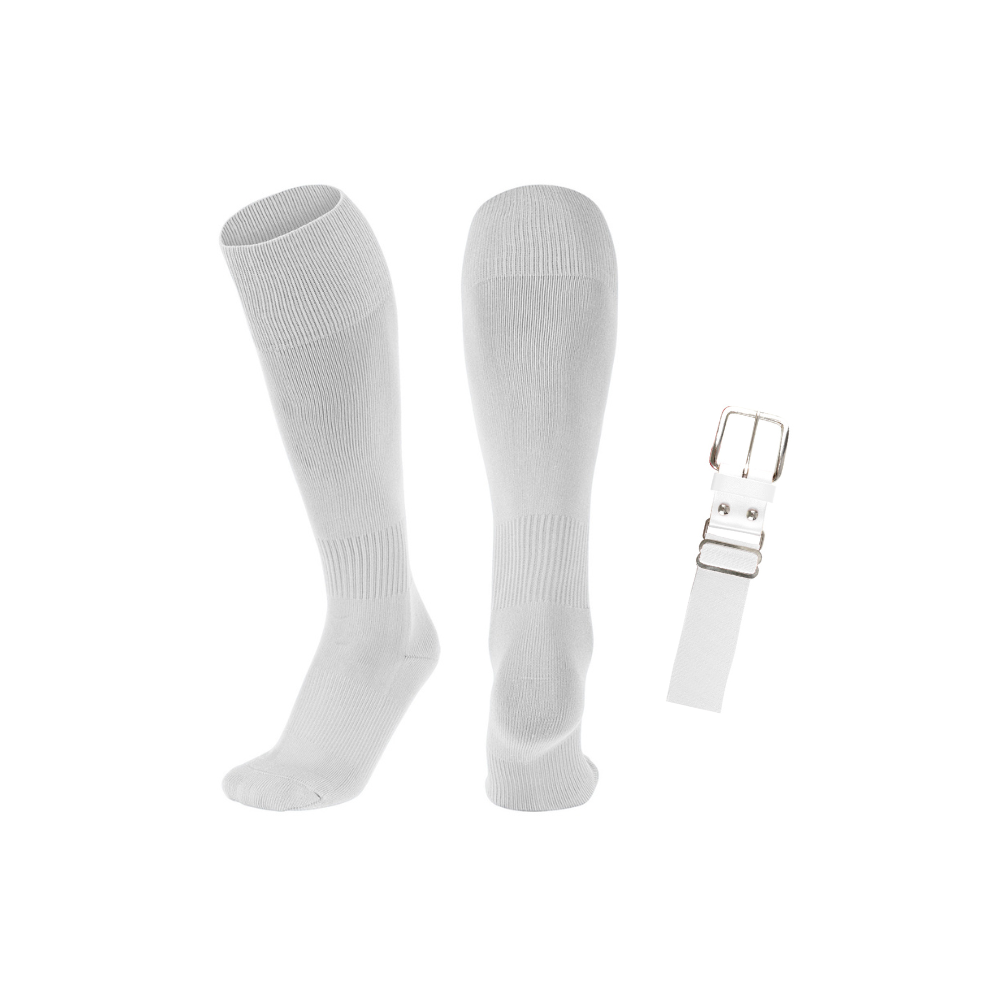 White Belt & Sock Combo - Medium