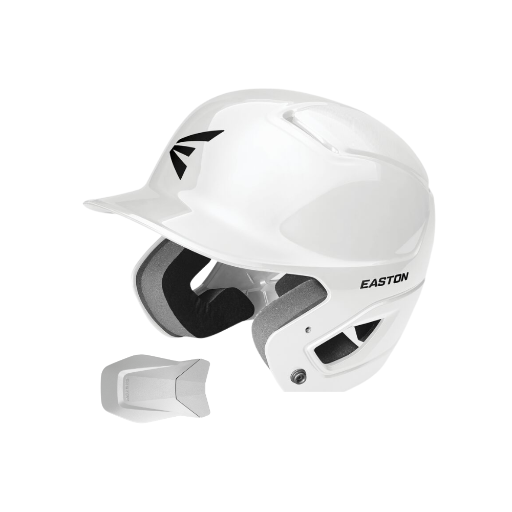 Easton Alpha Helmet + Jaw Guard White Combo (L/XL)