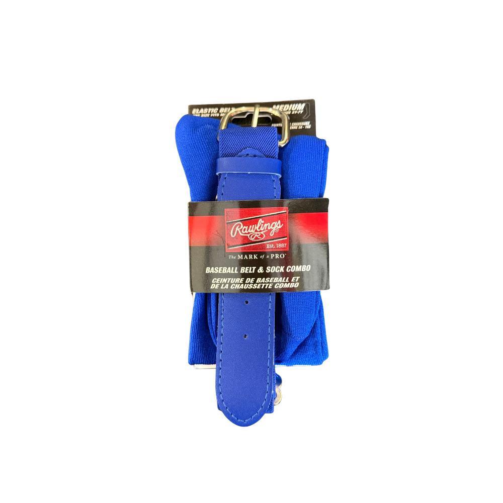 Rawlings Belt and Sock Combo Royal Blue - Small