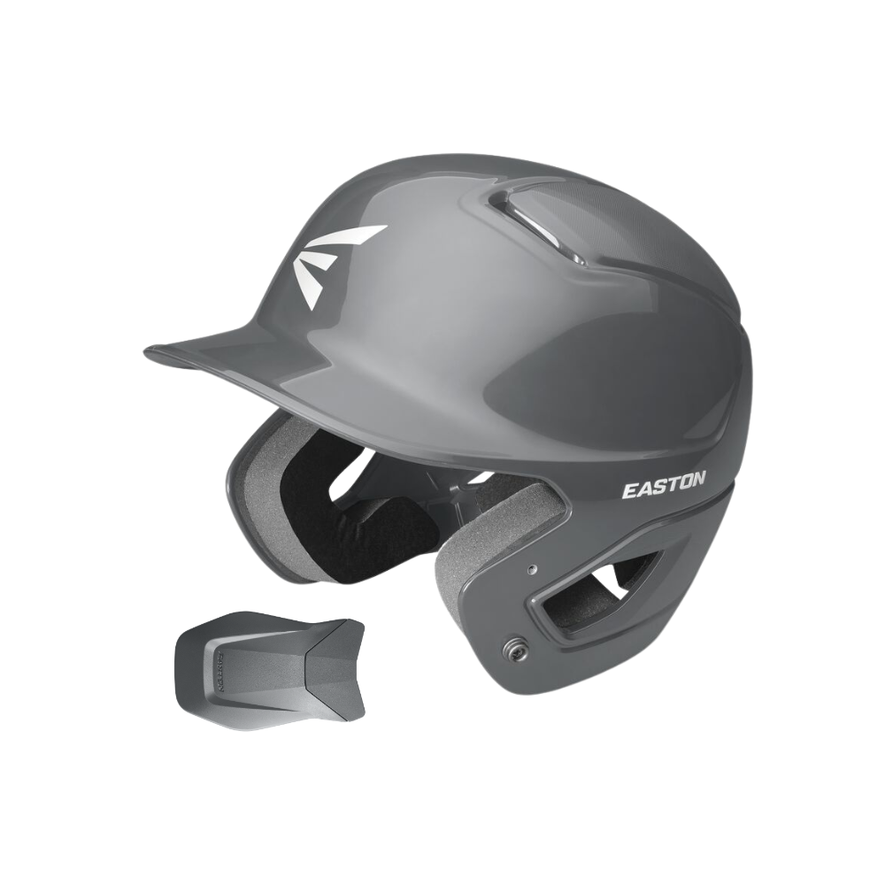 Easton Alpha Helmet + Jaw Guard Charcoal Combo (M/L)