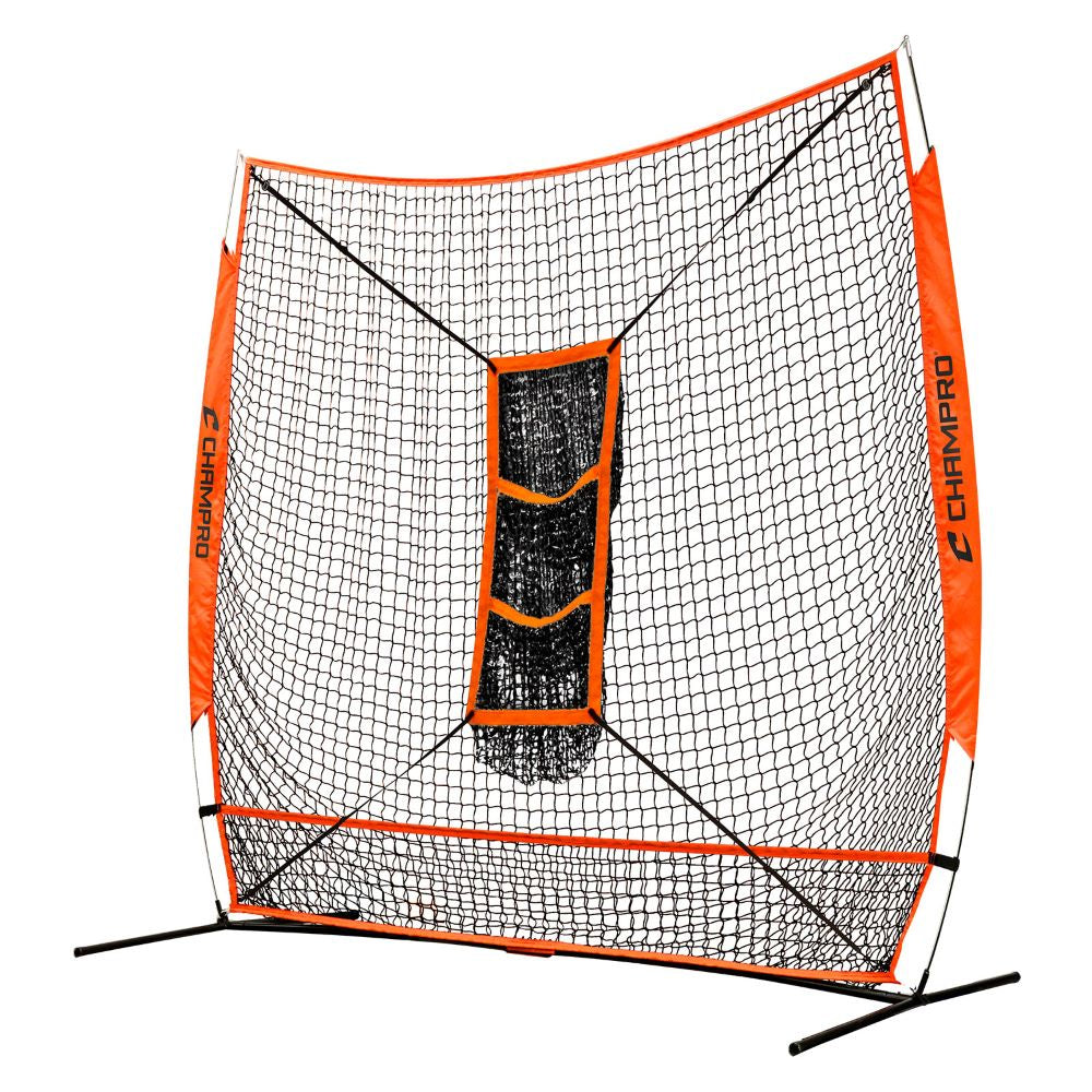 Champro MVP Portable Training Net with TZ3 Training Zone - 7' x 7'