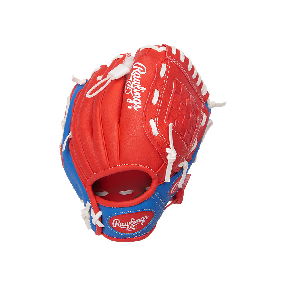 Rawlings 9'' Youth +ball Player Glove With Ball Red/Blue