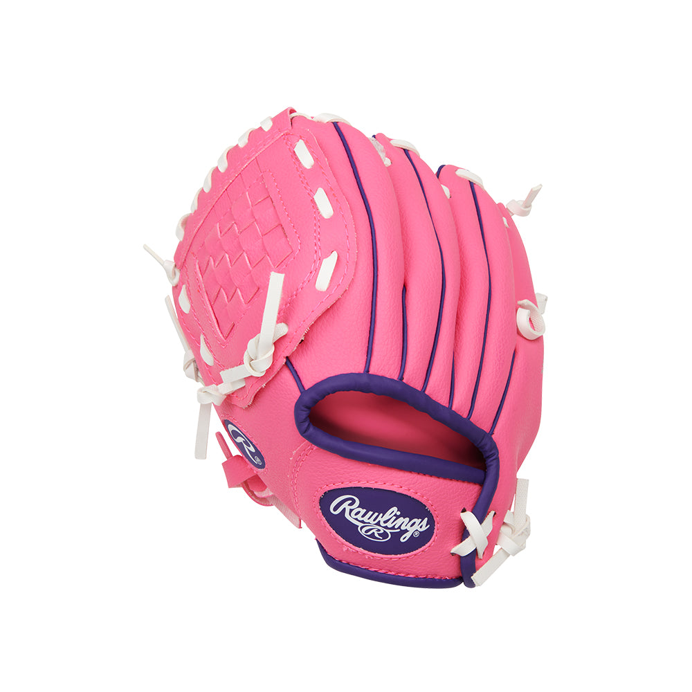 Rawlings Pl91 Player Glove with Ball 9''- pink/purple