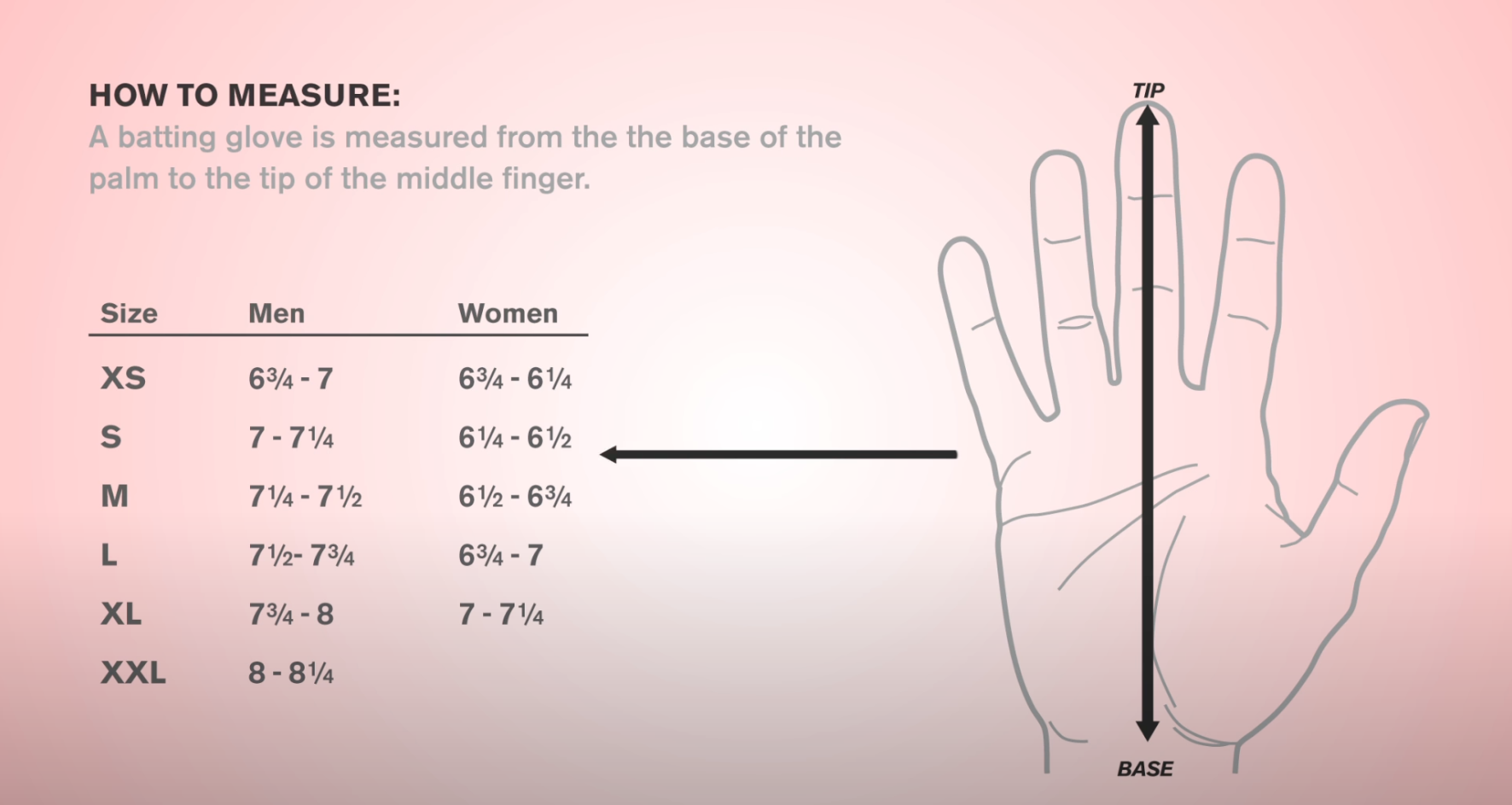 What size batting gloves should online i get