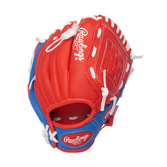Rawlings 9'' Youth +ball Player Glove With Ball Red/Blue