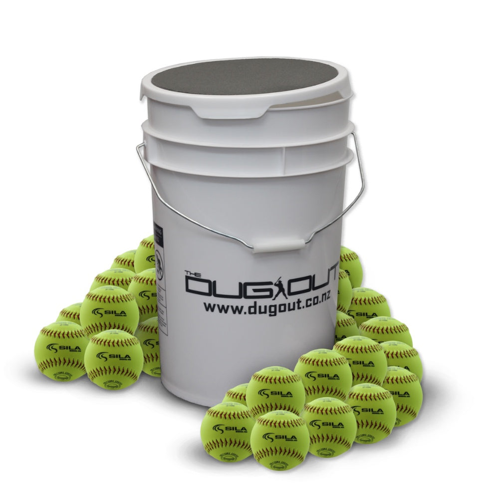 Dugout Bucket with 24 996 12'' Training Balls