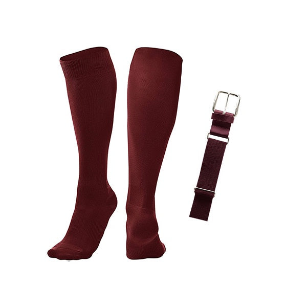 Maroon Belt & Sock Combo - Large