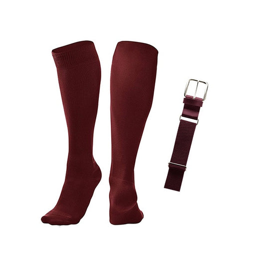 Maroon Belt & Sock Combo - Medium